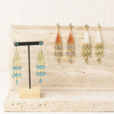 Green Hanging Stone Earrings