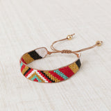 Red Aztec Trio Bracelet