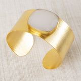 White Semiprecious Stone Bracelet