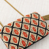Bolso Clutch Resinas Rojo