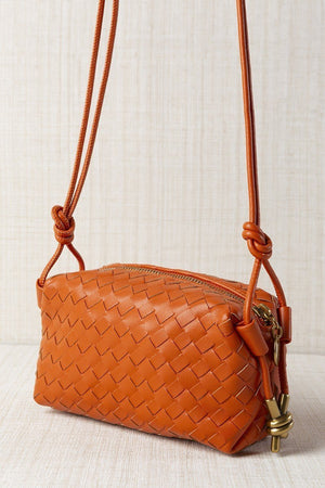 Bolso Mini Trenzado Naranja