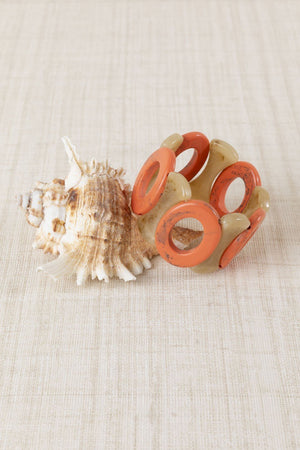 Pulsera Asta y Resina Naranja
