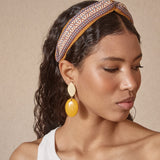 Yellow Knot Satin Headband