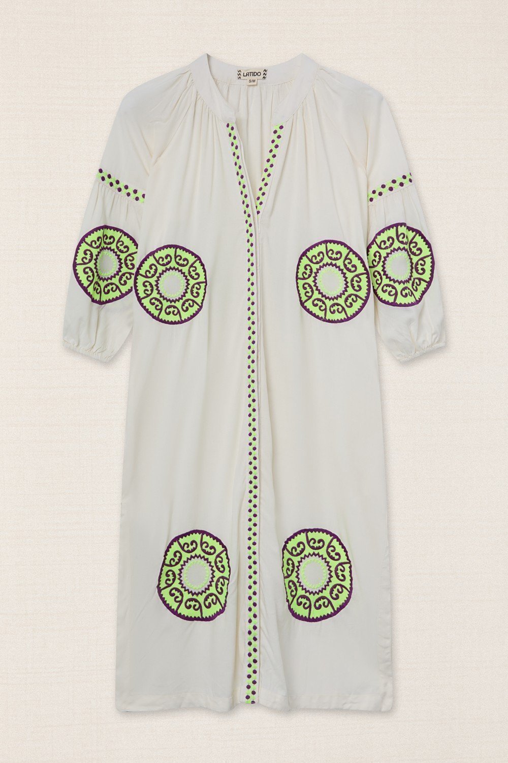 Kurta Medallones Flúor Medallón Verde