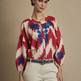 Blusa Bordada ZizZag Rojo