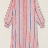 Striped Red Shirt Dress