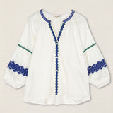 Blusa Bordado Étnico Verde