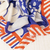 Blue Cheetah Scarf