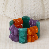 Pulsera Resinas Colores Verde