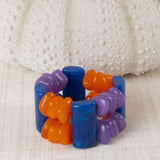 Pulsera Resinas Colores Azul