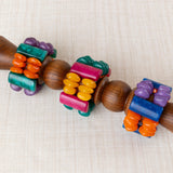 Pulsera Resinas Colores Verde