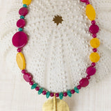 Fuchsia Locket Pendant Necklace