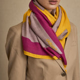 Fular Maxi Geometrías Amarillo