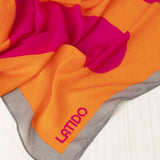 Fular Maxi Geometrías Naranja