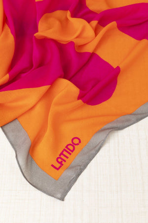 Fular Maxi Geometrías Naranja