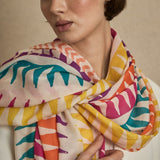 Fular Zig Zag Fucsia