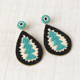 Pendientes Gota Bicolor Azul