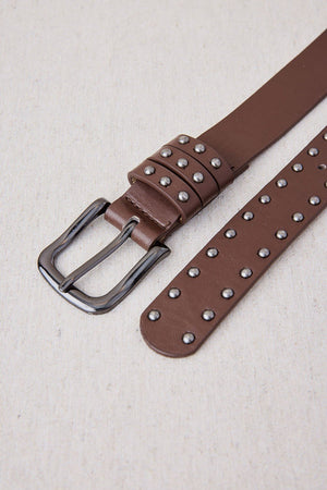 Brown Studded Belt