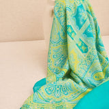 Mandalas Scarf Acid Tones Green