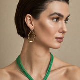 Collar Cordón y Medallón Verde