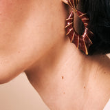 Pendientes Esmaltados Burdeos