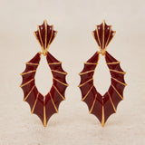 Pendientes Esmaltados Burdeos