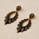 Pendientes Esmaltados Negros