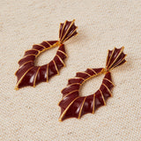 Pendientes Esmaltados Burdeos