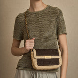 Bolso Rafia Solapa Mini Café