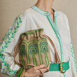Bolso Saca Palmeras Verde