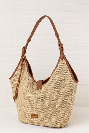 Bolso Shopper Rafia Camel