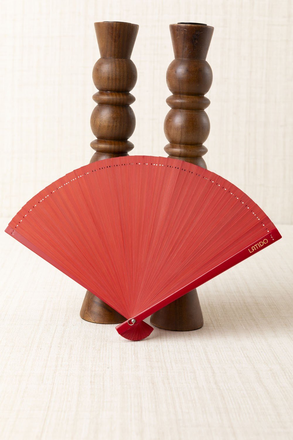 Abanico Liso Rojo