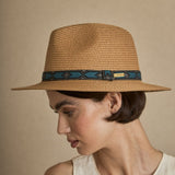 Sombrero Cinta Geométrica Azul