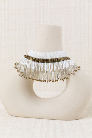 Choker Resinas Japonesas Blanco