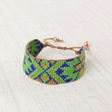 Pulsera Maya en Resina Verde