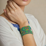 Pulsera Maya en Resina Verde