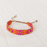 Fuchsia Resin Mayan Bracelet