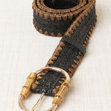 Cinturón Rafia Glitter Negro