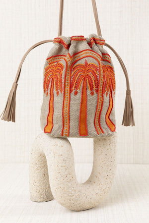 Bolso Saca Palmeras Naranja