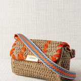 Bolso Rafia Mini Naranja