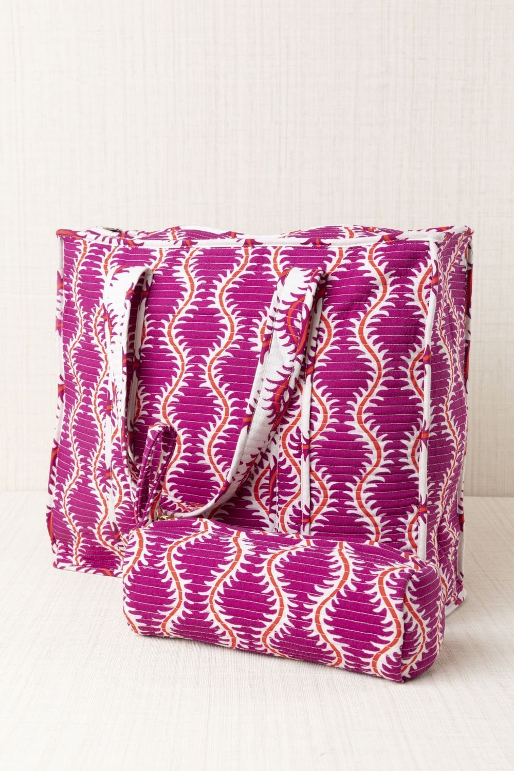 Bolsa Grande Ondas Fucsia
