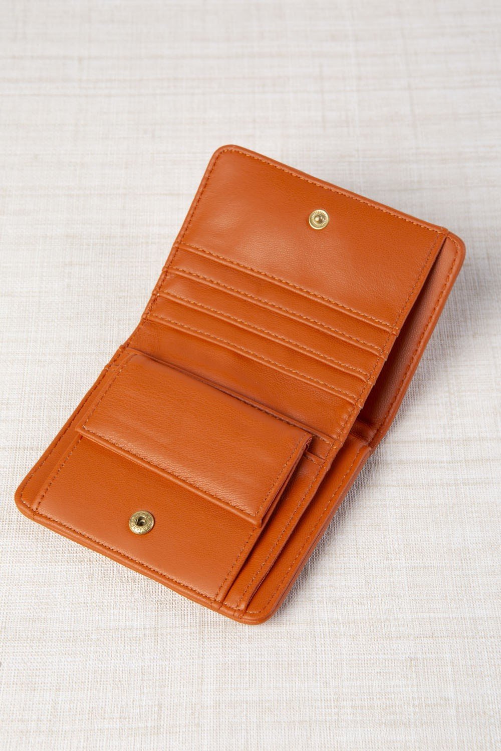 Cartera Monedero Plisado Naranja