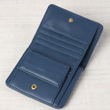 Blue Pleated Wallet