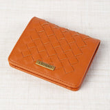 Orange Braided Wallet