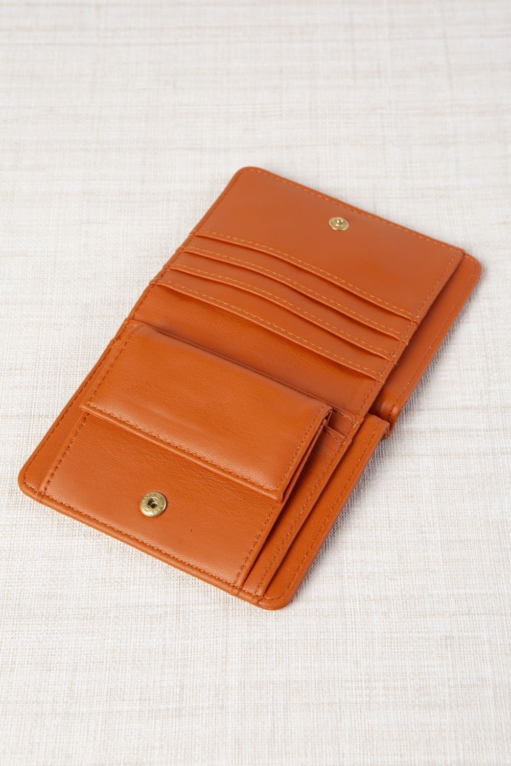 Cartera Monedero Trenzado Naranja