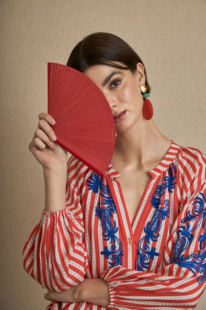 Red Plain Fan