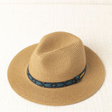 Sombrero Cinta Geométrica Azul