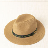 Sombrero Cinta Geométrica Verde