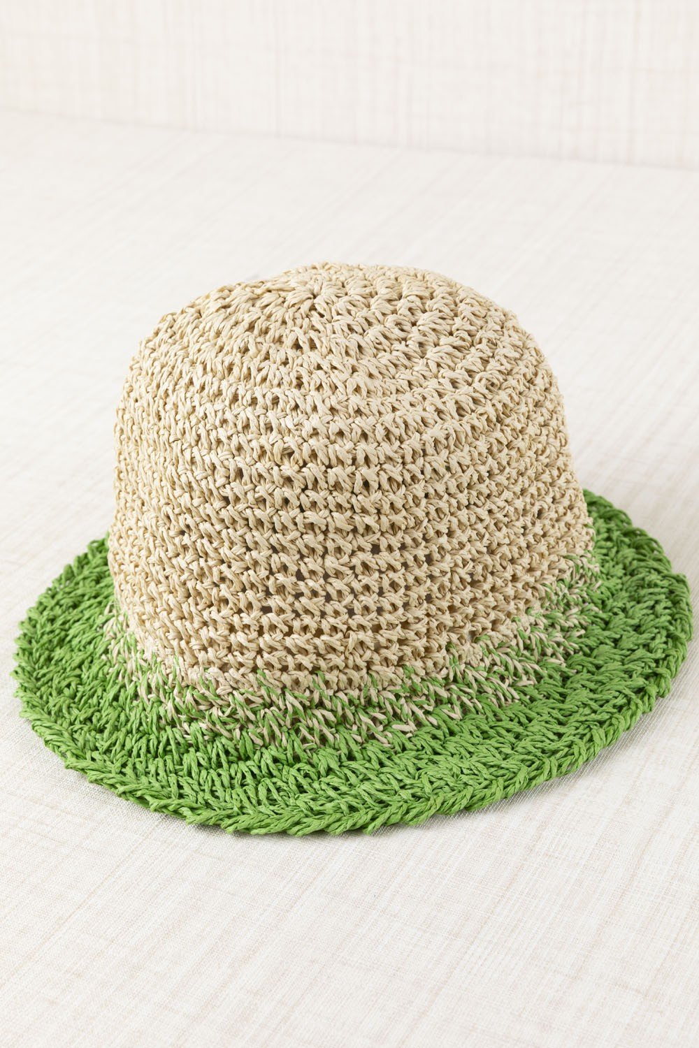 Gorro Rafia Liso Verde