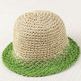 Plain Green Raffia Hat